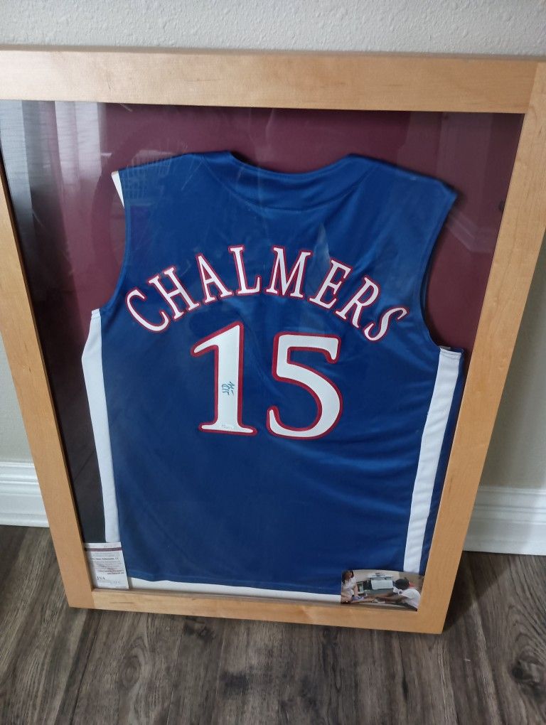 MARIO CHALMERS JSA COA AUTOGRAPHED JERSEY 