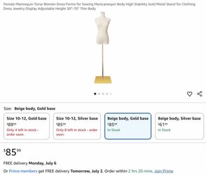 New Mannequin torso….price firm!