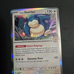 Snorlax Holo Pokemon Card