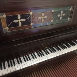 Antique Stain Glass Piano Make An Offer