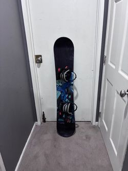 Snowboard with Bindings - Size 150cm
