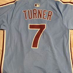 Trae Turner Jersey Blue Size M