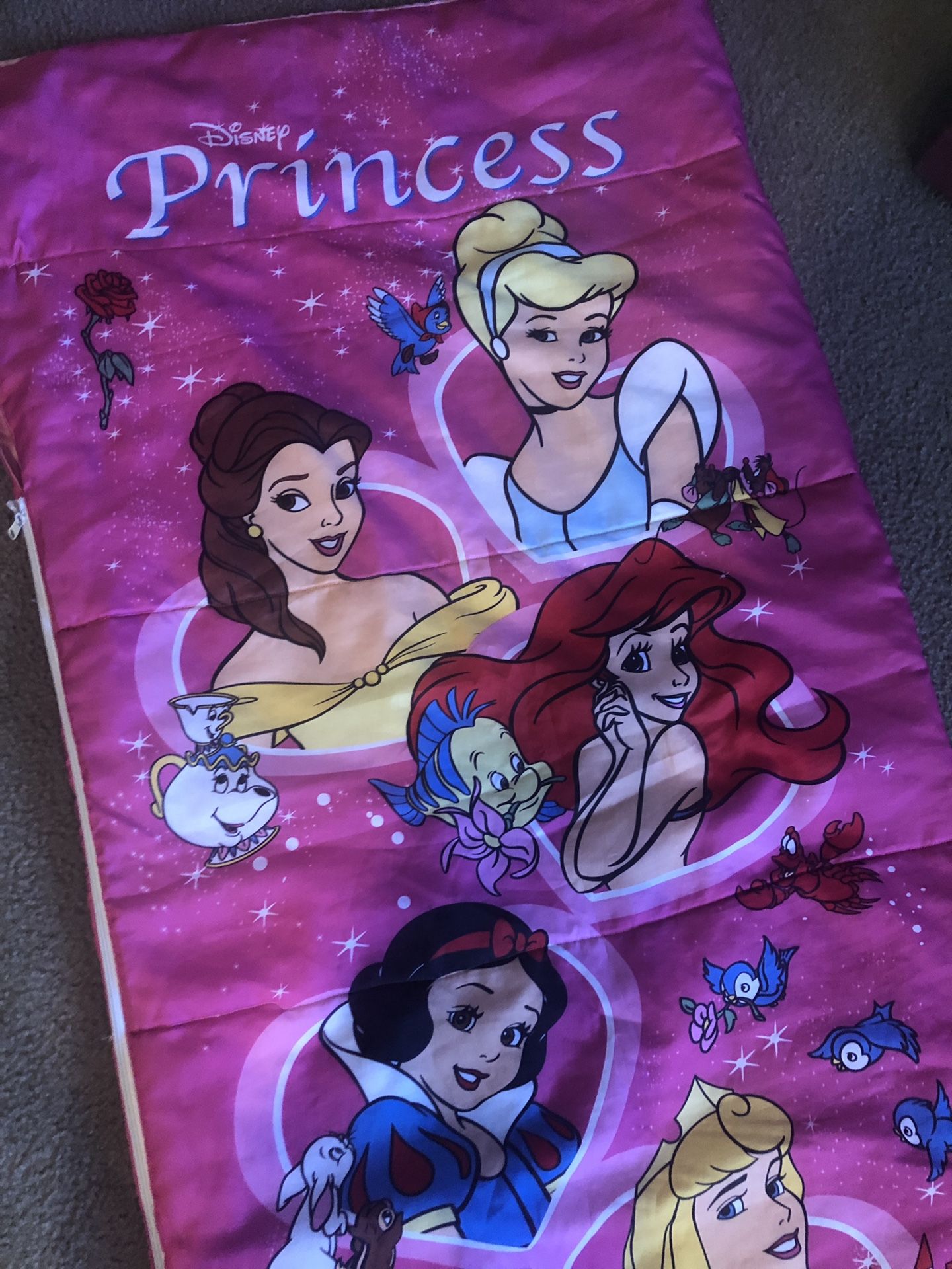 Disney princess deals sleeping bag