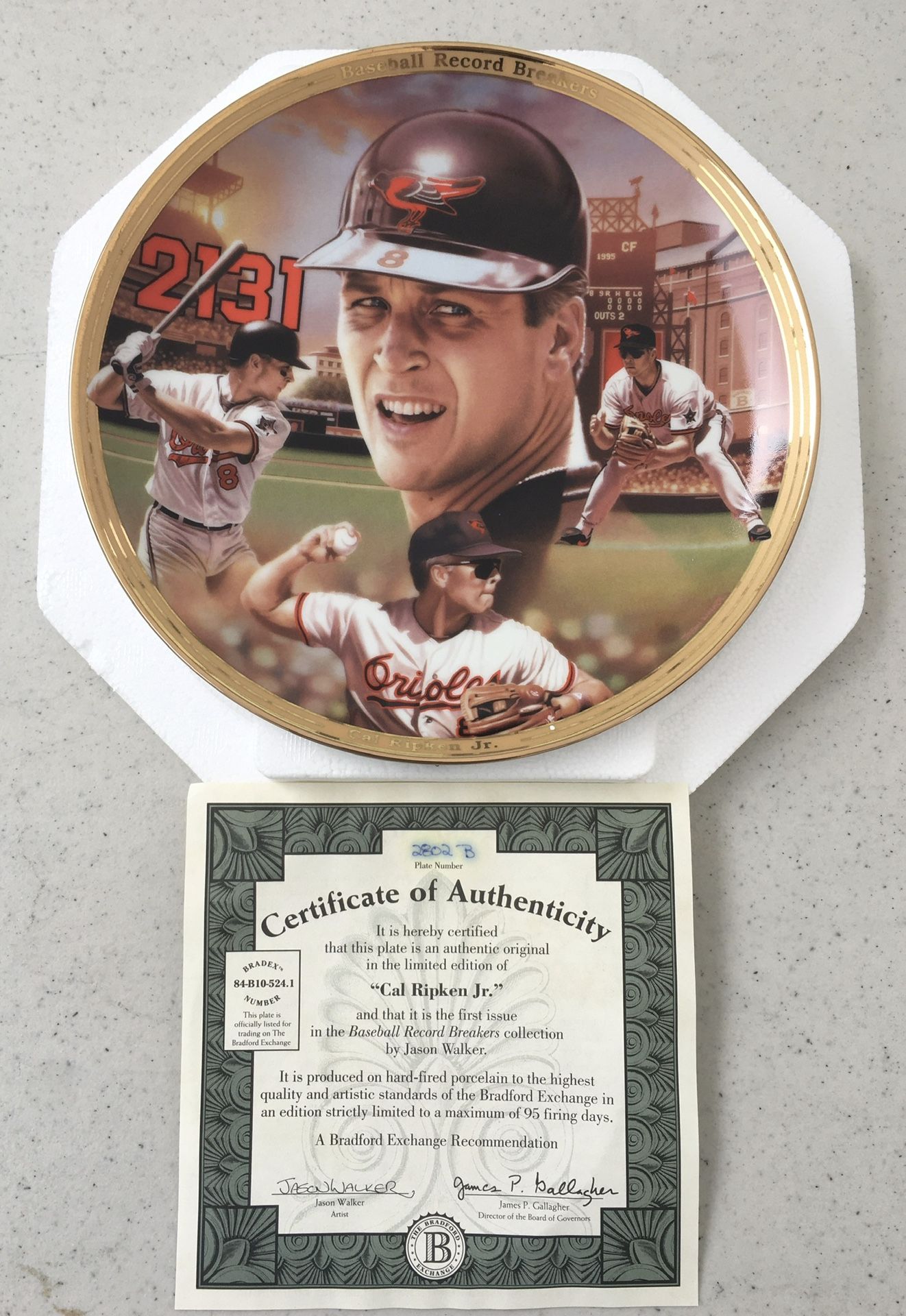 Cal Ripken Jr. First Issue In The Baseball’s Record Breakers.