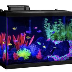 Glofish aquarium 20 Gallon Tank With All Accessories And Fish Food