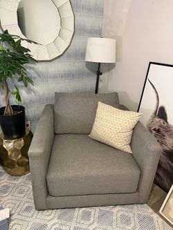 Crate and Barrel Swivel Large Chair