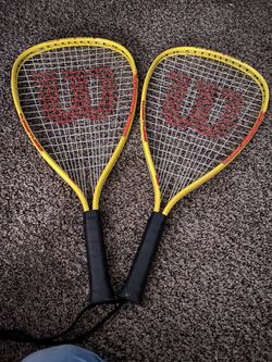 Pair of Wilson tennis rackets