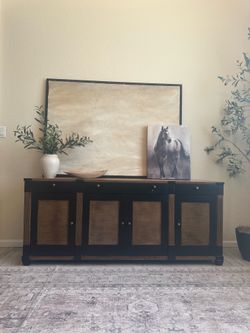 Solid Wood Console / Buffet / Media Stand – Refinished