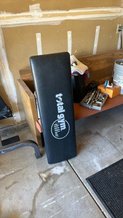 Padded total gym low bench