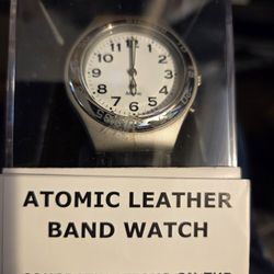 Atomic Leather Band Watch