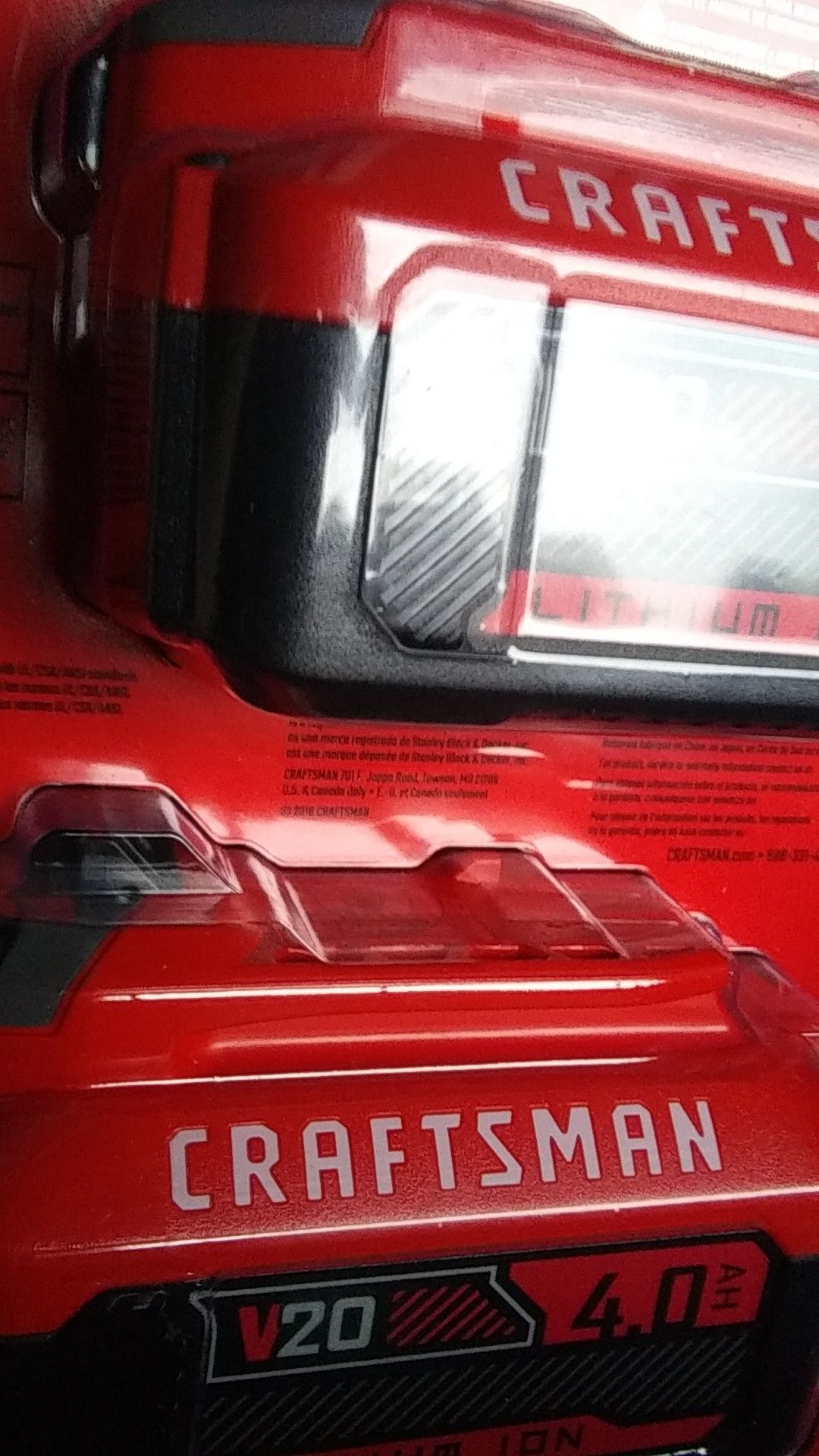 Craftsman 20v. 4ah. 2pack