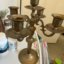 Brass Vintage Candleholder From Poland