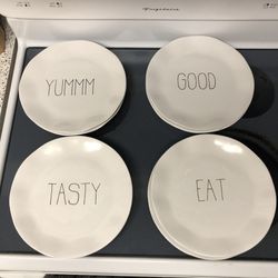 Rae Dunn Style Plates 8