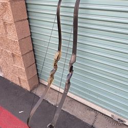 Pair of Left Handed takedown Bows DeerSeeker