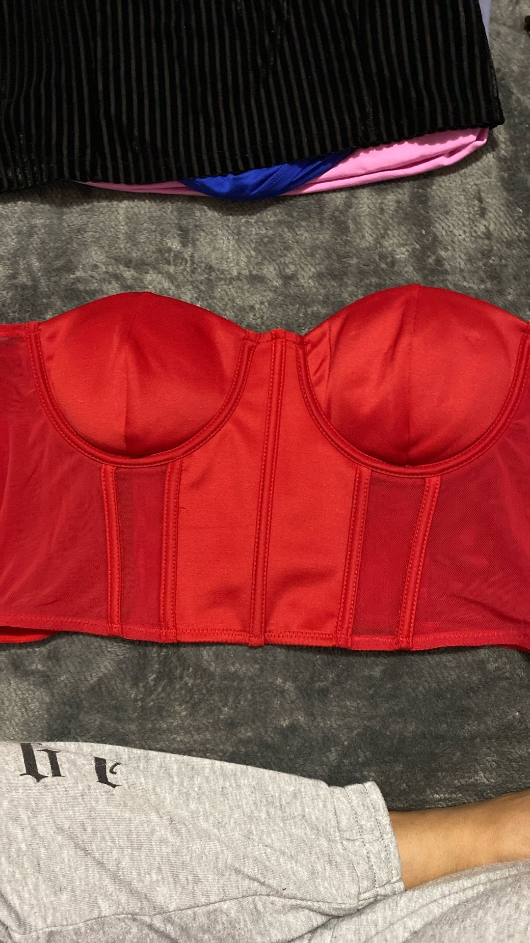 Red Corset Plus Size Tube Top 🔥🔥🔥