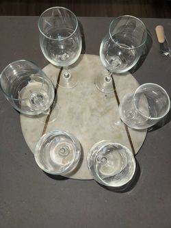 Cups and wall holder