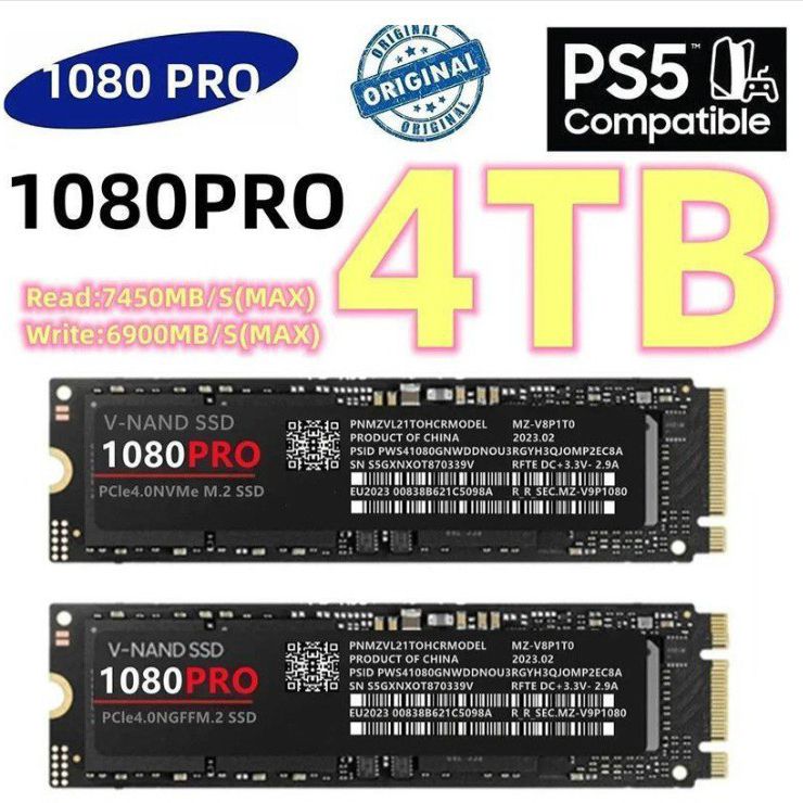  M2 2280 Nvme 1080 Pro Pcie 4.0  For Laptop Or Pc