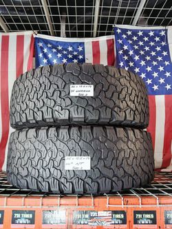 ✅ 2 USED TIRES DRIVEN ONCE LT35X12.5R17 COSMO MUD KICKER MT MUD TERRAIN 4X4 OFF-ROAD 35/12.50R17