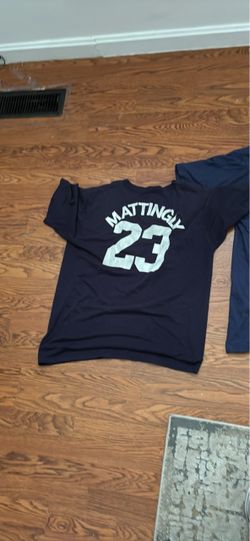 Mattingly #23 Navy Baseball Jersey Shirt