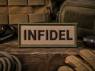 “Tactical INFIDEL Morale Patch – Hook & Loop Patch