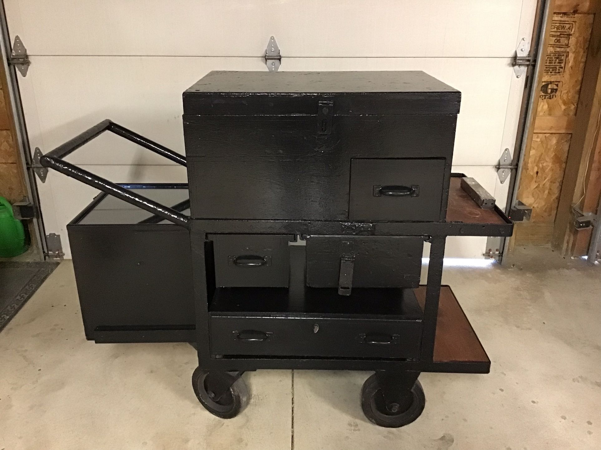 Man cave bar cart/utility cart.