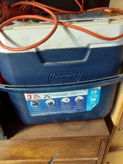 Coleman Xtreme 3 Cooler – 28 Quart (Bundle Of 2 Coolers) – Great Condition