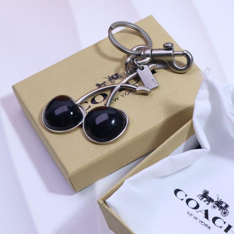 Coach Cherry Keychain Black
