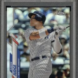 2020 Topps Chrome Refractor Aaron Judge NewYork Yankees PSA 10 GEM MINT