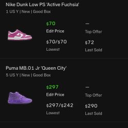 Nike Dunks  ( Shoe And Sz In Pics)