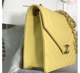 Chanel yellow bag