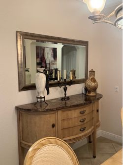 Beautiful Marble Buffet Table by Bernhardt
