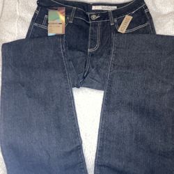 NWT DKNY Soho Boot Cut Jeans - Mid-Rise, Dark Wash, Stretch Denim Size 10R