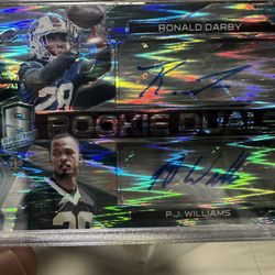 Ronald Darby P.j Williams Rookie Duals Auto Number 18/50