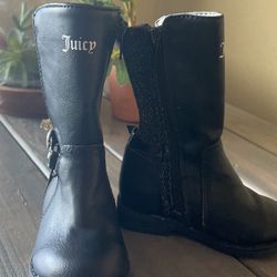 Kids Toddler juicy couture Black Boots Size 5