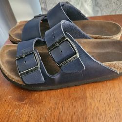 Women's Navy Blue Birkenstocks Size 7