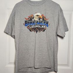 Vintage lanconia nh bike week tshirt