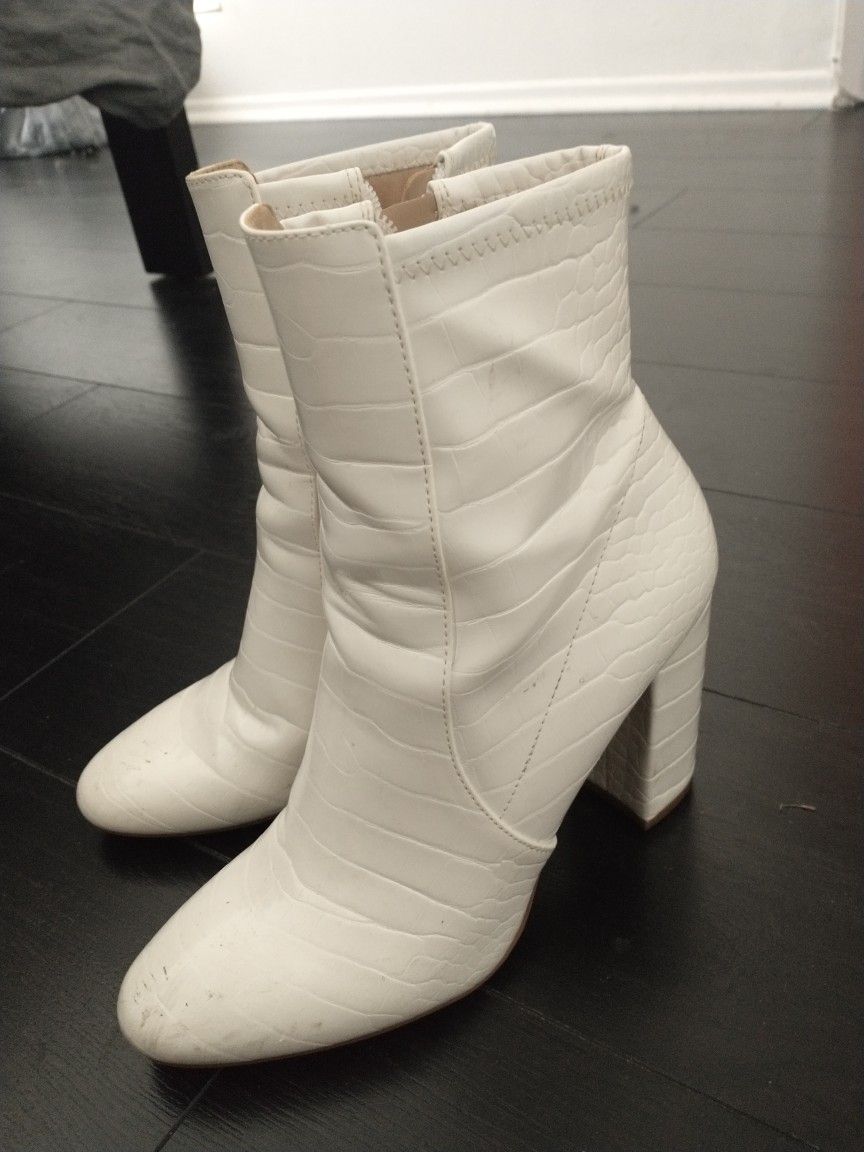 Aldo White Boots US Size 7.5