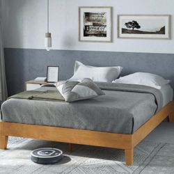 Solid Wood King Bed Frame