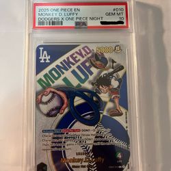 dodger luffy psa10
