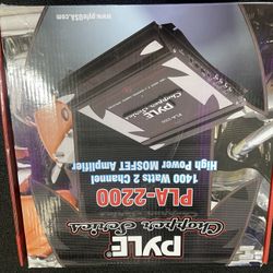 New PYLE CHOPPER SERIES PLA-2(contact info removed) Watts 2 Channel High Power MOSFET Amplifier 