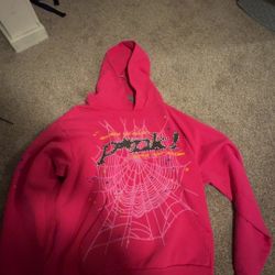 Sp5der Hoodie Pink L