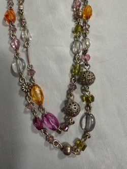 Vintage Long Strand station-style necklace