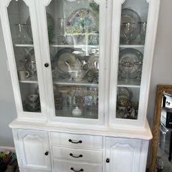Painted China Cabinet 