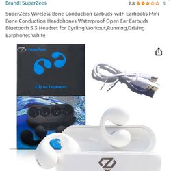 BRAND NEW: Bone Conduction Bluetooth Headphones Ear Buds 
