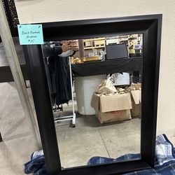 Framed mirror black
