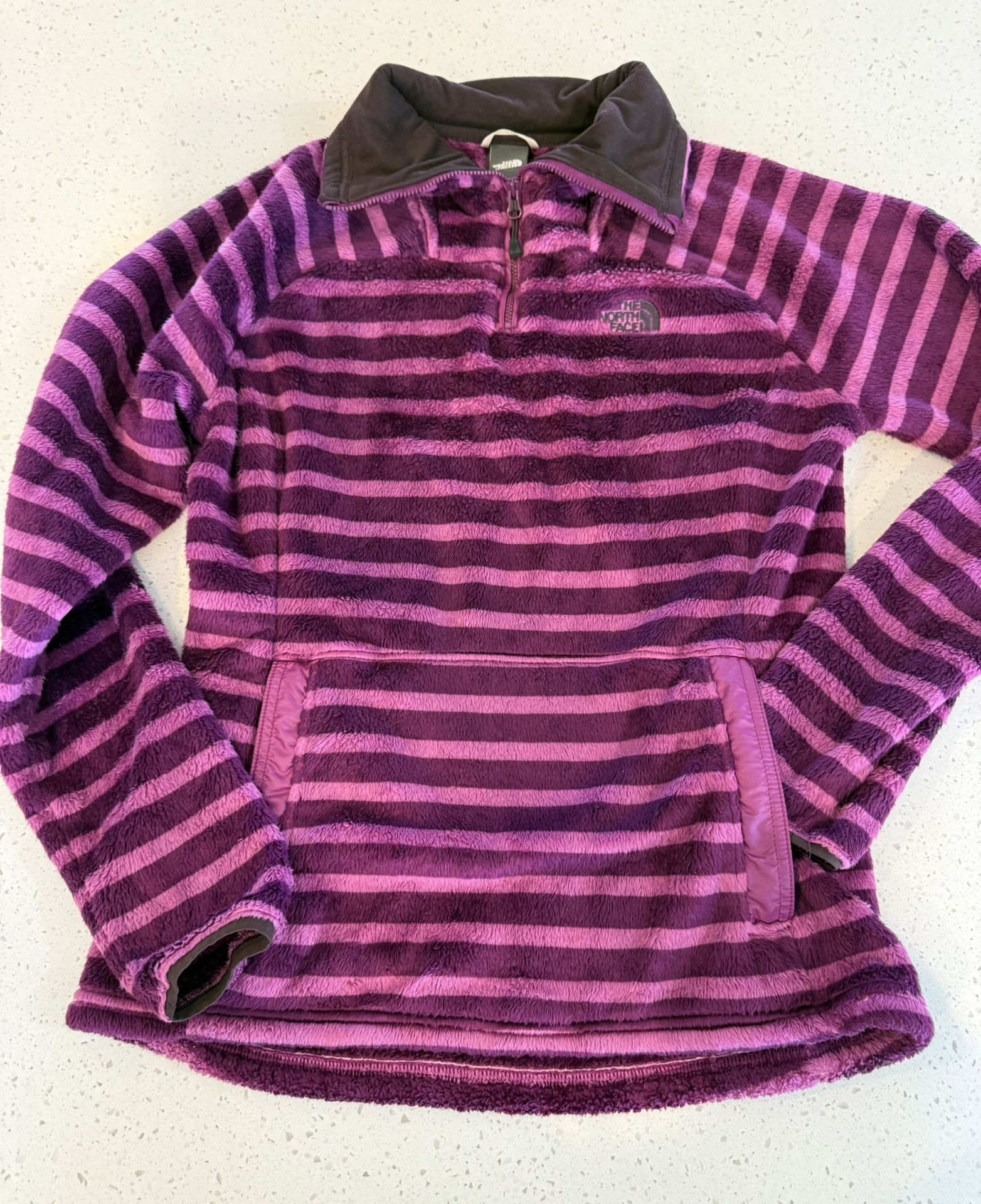 The North Face Osito Jacket Womens Fleece Full Zip Pockets Plush Small Striped Super Soft Warm Comfortable Winter Fall 