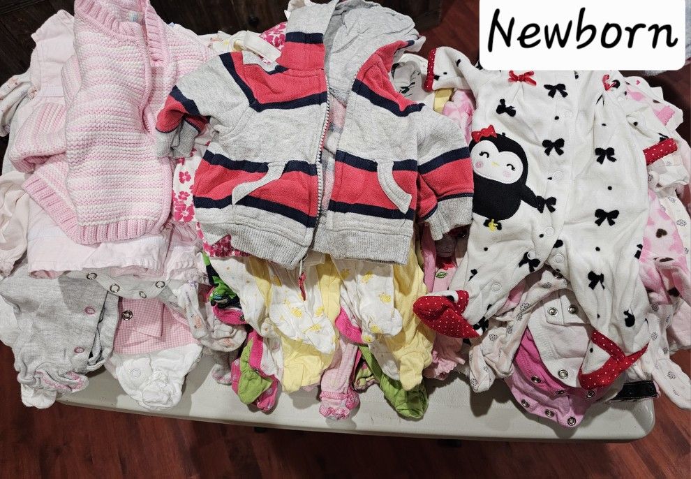 100 Pieces Of Newborn Clothing