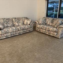 Posh Sofa & Loveseat Couch, Set Of 2. Like New Condition! Barely Touched. 