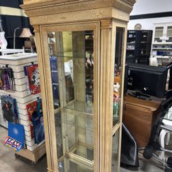 Roman Inspired Curio Cabinet