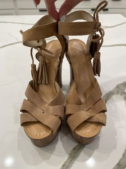 Guess Boho Platform Wood Sandals
